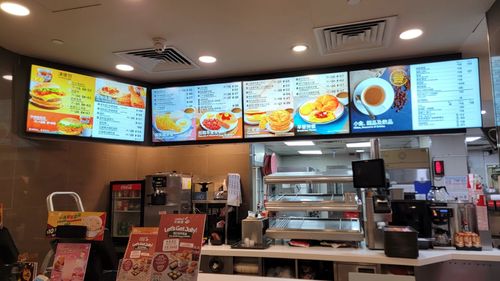 Últimas soluciones de la empresa sobre Cuadro de menús QLED para la cadena de restaurantes de Hong Kong