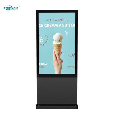 Buen precio 32 pulgadas Black AD Tablero exterior sin ventilador vertical digital tótem en línea