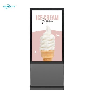 Buen precio El lado de la calle 800-2500nits Totem digital al aire libre 75 pulgadas Placa AD gris en línea