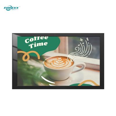Buen precio 75 pulgadas de color negro Android exterior sin ventilador de pared de señalización digital en línea