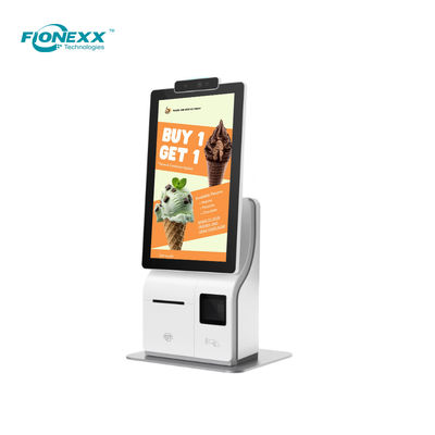 Buen precio 15.6 pulgadas Single Screen Self Service Kiosks Terminal POS con cámara de inteligencia artificial en línea