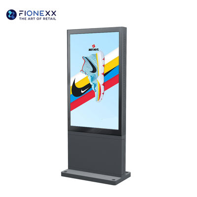 Buen precio Display de señalización digital de 55 pulgadas de alto brillo sin ventilador señalización LCD exterior en línea