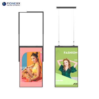 Buen precio Display de publicidad vertical colgante del techo 43 pulgadas Display de ventana de doble cara en línea