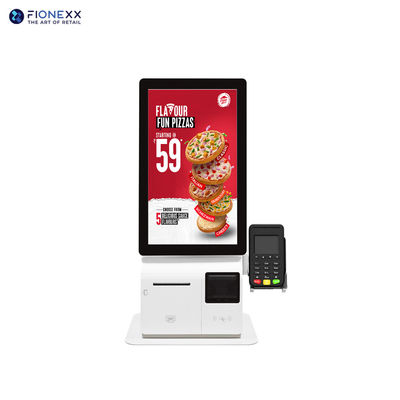 Buen precio 250 nits Brillo Kioscos de autoservicio Android o Windows con impresora térmica y escáner QR en línea