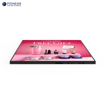 Buen precio 33.2-pulgadas 1:1 Cuadrado LCD Monitor de visualización con sistema operativo Android Obra de arte Video publicidad Display de medios en línea