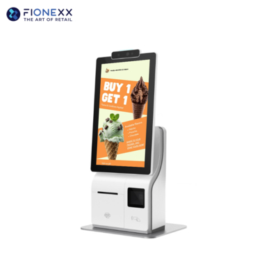Buen precio 15.6 pulgadas Single Screen Self Service Kiosks Terminal POS con cámara de inteligencia artificial en línea