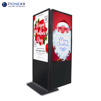 Buen precio 1920*1080 Resolución de pantalla LCD de publicidad señalización digital quiosco inteligente vertical todo piso pantalla táctil de pie en línea