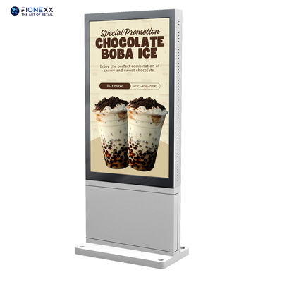 Buen precio Durable 75 pulgadas de exterior Totem digital de plata concha apariencia suave en línea