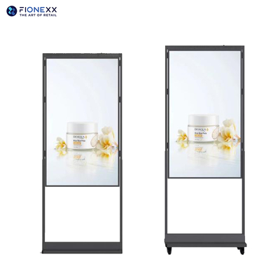 Buen precio CE 4000nits Pantalla LCD Muestras de ventana libre de pie Señalización digital en línea