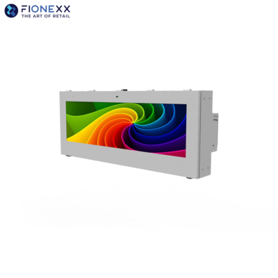 Buen precio 3000 cd/m2 parada de autobús señalización digital estirada 58.4 pulgadas panel táctil opcional en línea