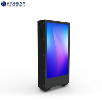 Buen precio Parada de autobús 75 pulgadas Sinalización digital de pie en el piso pantalla digital de doble cara IP65 en línea