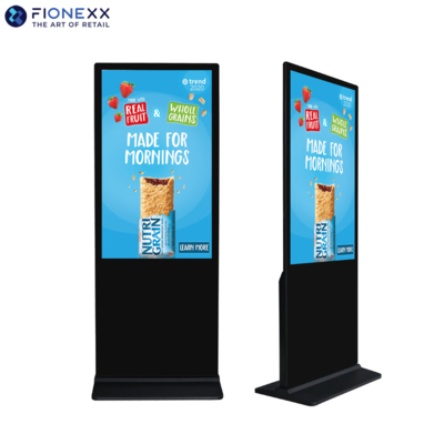 Buen precio Display LCD Totem Digital de 49 pulgadas en el piso interior de pie Ultra delgada pantalla en línea