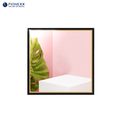 Buen precio Pantalla LCD cuadrada de 22 pulgadas con espejo de vidrio, marco negro y dorado, señalización digital en línea