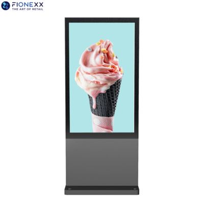 Buen precio Display de señalización digital de pie en el suelo de RoHS, reproductor de publicidad de LCD al aire libre 100-240V en línea