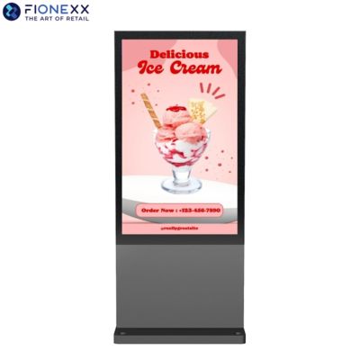 Buen precio Display vertical de señalización digital exterior sin ventilador en el lado de la calle 3840*2160 en línea