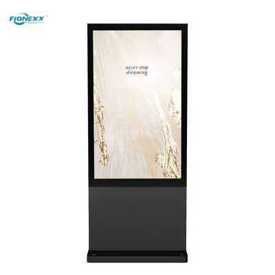 Buen precio 32 pulgadas Ventanas negras de exterior sin ventilador Totem digital vertical en línea
