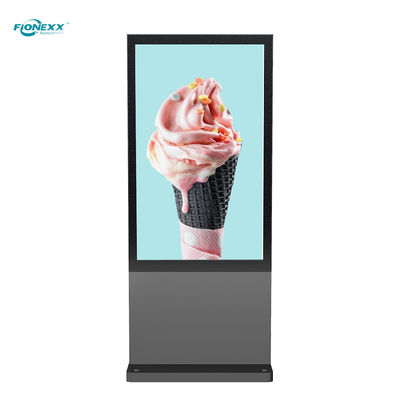 Buen precio Display de señalización digital de pie en el suelo de RoHS, reproductor de publicidad de LCD al aire libre 100-240V en línea