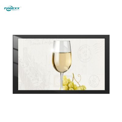 Buen precio 55 pulgadas de color negro Android exterior sin ventilador de pared de señalización digital en línea