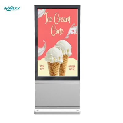 Buen precio Ventanas de plata Versátil Totem digital al aire libre de 75 pulgadas Alto rendimiento en línea