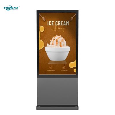 Buen precio Panel de AD sin ventilador Totem digital al aire libre de 86' perfil de aluminio de señalización digital en línea