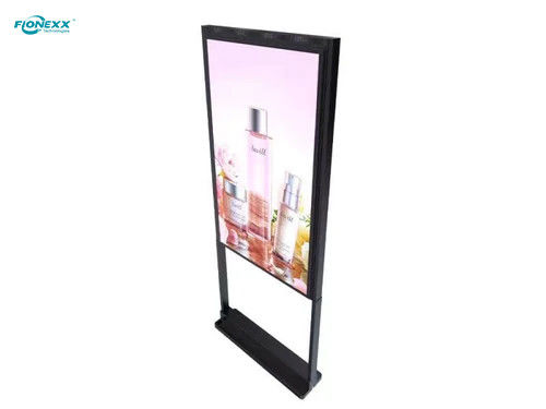 CE 4000nits Pantalla LCD Muestras de ventana libre de pie Señalización digital