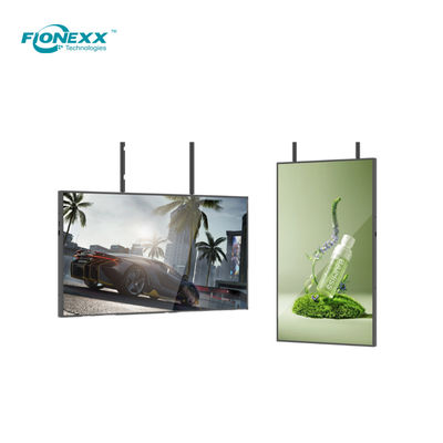 55 pulgadas Android Board Slim Bezel OD10 Alto brillo colgando pantalla de ventana de un solo lado