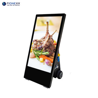 IP65 Signos digitales al aire libre alimentados por baterías Signos digitales operados por baterías 43 pulgadas