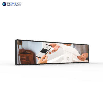 Panel de anuncios de 47.6 pulgadas de venta al por menor de señalización digital pantalla LCD estirada