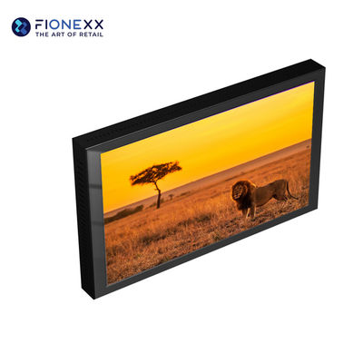 Buen precio 49 pulgadas de pantalla de LCD sin ventilador para exteriores, reproductor de publicidad, montado en la pared en línea