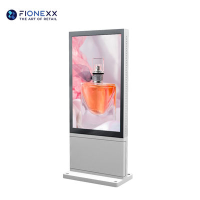 55 pulgadas 2500 Nits Exhibición LCD sin ventilador de señalización Totem al aire libre