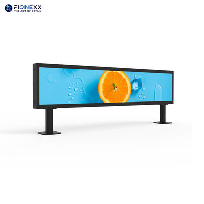 Panel de LCD de doble cara de 24 pulgadas con barra estirada 1920x360 estilo banner