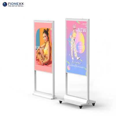 Buen precio espesor de 57 mm pantalla de ventana LCD de doble cara señalización digital 49 pulgadas en línea