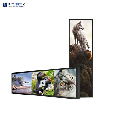 58Pantalla LCD de barra extendida de 4 pulgadas para tiendas minoristas y supermercados