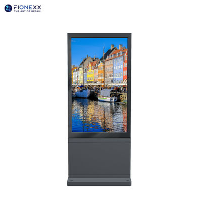 Totem digital exterior sin ventilador de 55 pulgadas con PCAP Touch para opcional