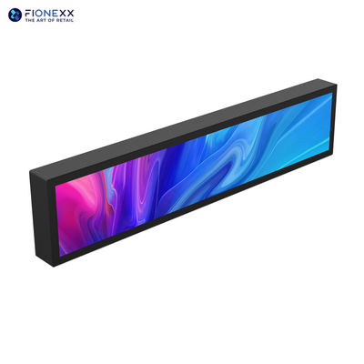 Buen precio 88 pulgadas de pared estirada montada en el comercio minorista señalización digital para tiendas 700nits en línea