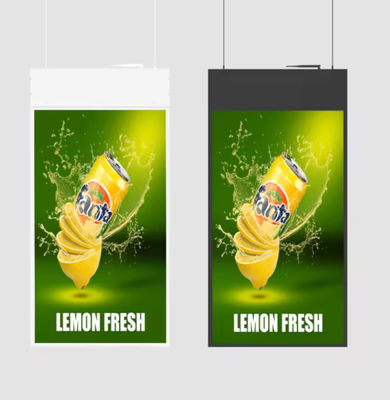 Display LCD de doble cara colgante de 43 pulgadas ultra delgado de 13,6 mm con pantallas LCD de publicidad LCD