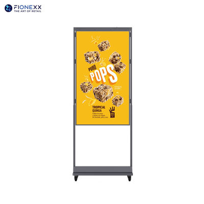 Ventana LCD de dos lados muestra gran brillo Totem de 55 pulgadas de pie libre