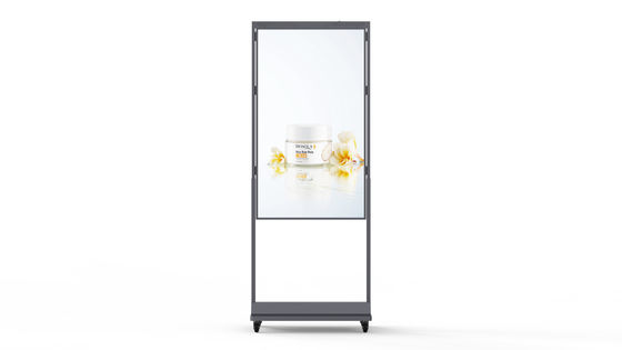 Buen precio Display LCD digital ultra delgado colgante de 25 mm 55 pulgadas en interiores de doble cara en línea