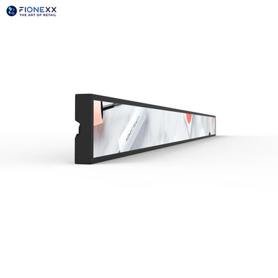 Solución Android Monitor LCD de barra extendida para publicidad personalizada en el borde de las estanterías de las tiendas minoristas