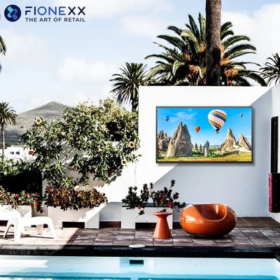 Full Sun IP55 TV QLED a prueba de agua de grado comercial 2000nit 3500nits 4k Televisión HD 43 49 55 pulgadas TV al aire libre con carcasa de metal