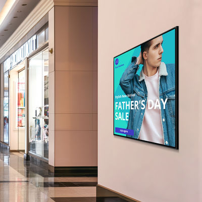Quiosco de señalización de pantalla cuadrada LCD digital montada en la pared