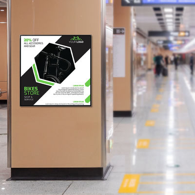 11 pantalla cuadrada LED con red WIFI Android OS HDM1 entrada para la publicidad galería de arte
