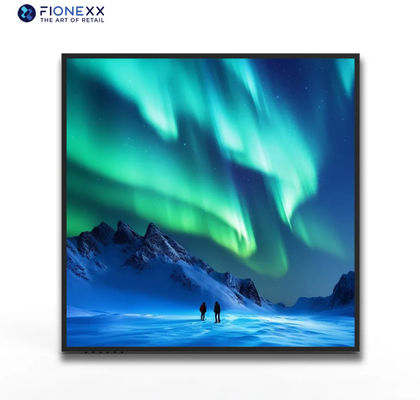 Pantalla LCD cuadrada de alto contraste de venta al por menor de señalización digital montada en la pared
