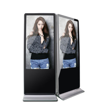 Buen precio Alta resolución 1920*1080 Reproductor publicitario de soporte de piso Lcd pantalla táctil Totem de publicidad para señalización digital en línea