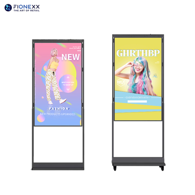 Buen precio Display LCD digital ultra delgado colgante de 25 mm 55 pulgadas en interiores de doble cara en línea