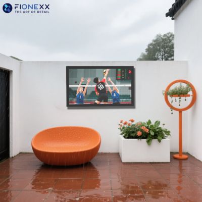 Buen precio Televisión de exterior impermeable con alto brillo, TV con sol completo, resolución 4K, brillo máximo de 2000 nits, marco de aluminio, IP65 impermeable en línea