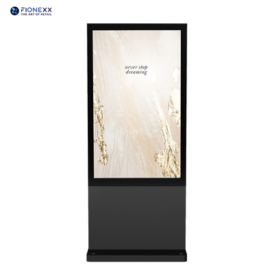 Buen precio Pantalla publicitaria vertical exterior con tótem digital sin ventilador Android de 49 pulgadas, color negro en línea