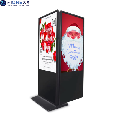 Buen precio Quiosco de soporte de piso de doble cara con señalización digital vertical para publicidad interior AD/Windows/Android Solución 1920*1080 Resolución en línea