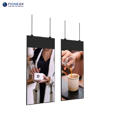 Buen precio Display LCD colgante de doble cara Display digital vertical 700nits en línea
