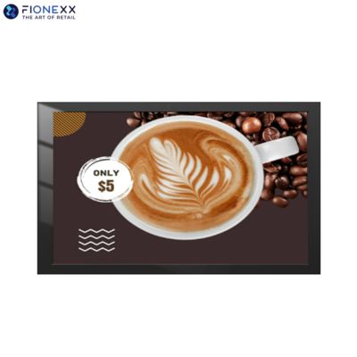 Buen precio 32 pulgadas de color negro Android exterior sin ventilador de pared señalización digital en línea